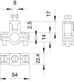 OBO 950 Z 1/2 Erdungsschelle 