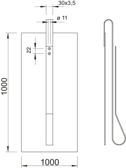 OBO 1816 F-1000X1000 Erdplatte 