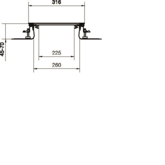 Hager Bodenkanal estrichbündig BKF300045 