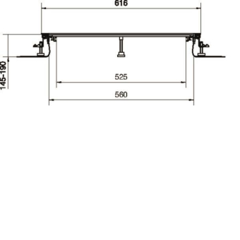 Hager Bodenkanal estrichbündig BKF600145 