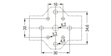 WAGO 770-625 Montageplatte,5-polig,für 