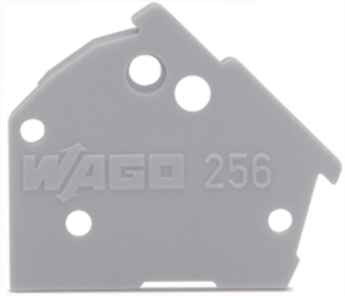 WAGO 256-100 Abschlussplatte,anrastbar, 