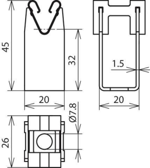 DEHN Leitungshalter Niro m.       207029 
