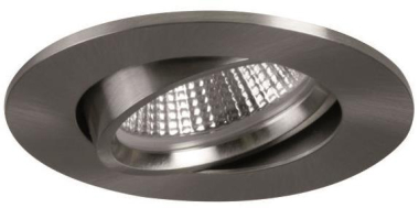 BRUM LED-Einbaustrahl 6W nickel INDIWO68 