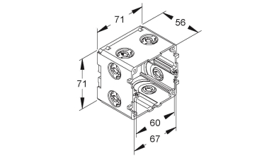 Kleinhuis Geräteeinbaudose       KED65/0 