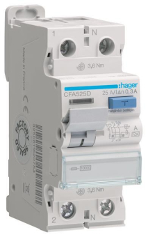 Hager Fi-Schalter 2polig 10kA    CFA525D 