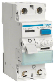 Hager Fi-Schalter 2polig 6kA 40A CDS240D 