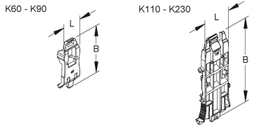 Kleinhuis Halteklammer B=52mm L=20mm K60 