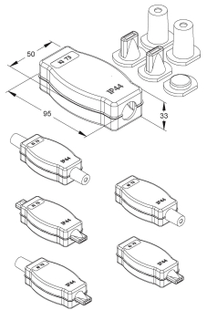 Kleinhuis Kombidose IP44 95x50x33mm   73 