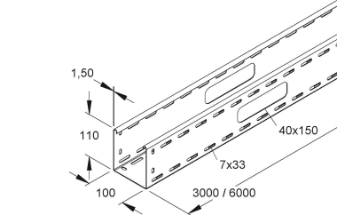 NIED Verteilerrinne mit      RSV 110.100 