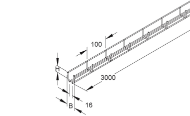 NIED Gitterrinnen             GR40.040E3 