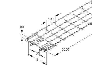 Niedax Gitterrinne U-form   MTC 30.300 F 
