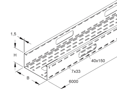 Niedax Verteilerrinne RSV 110.200/6 S OV 