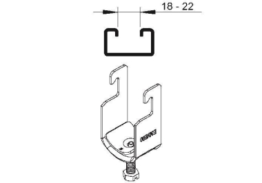Niedax Universal-Bügelschelle f.1 BU 100 