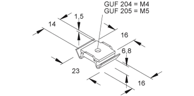 NIED Gleitmuttern                 GUF205 