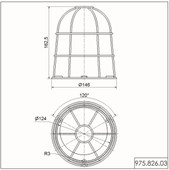 Werma Drahtschutzkorb silber    97582603 