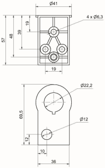 Werma Winkel WM schwarz         96063002 