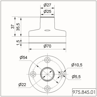 Werma Fuß f.Bodenmontage BM     97584501 