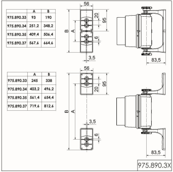 Werma Montagebügel 4-stufig     97589037 