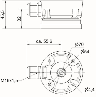 Werma Anschlussdose m.Magnetfuß 97584004 