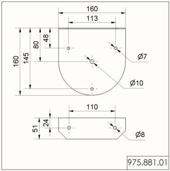Werma Befestigungswinkel        97588101 