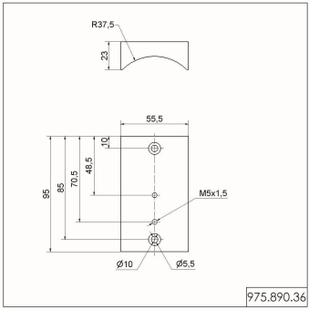 Werma Rohradapter schwarz       97589036 