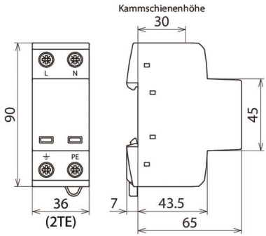 DEHN Anschlussfertiger Basis- DSH TN 255 