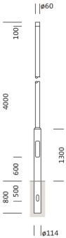 Mast 4m 5NY231640AM00      5NY231640AM00 