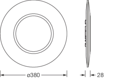 SITECO RONDEL21 flat HCL    5MD530CL18TW 