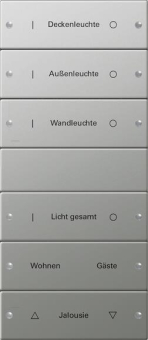 GIRA 2136602 Wippenset 6fach (3+3) 