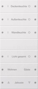 GIRA 220627 Wippenset 6fach (3+3) 