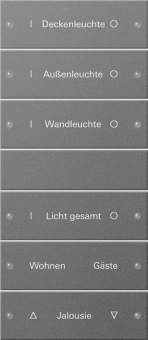 GIRA 220628 Wippenset 6fach (3+3) 