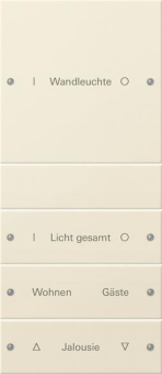 GIRA 220401 Wippenset 4fach (1+3) 