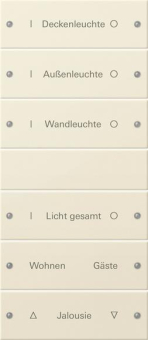 GIRA 220601 Wippenset 6fach (3+3) 