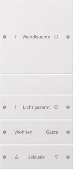 GIRA 220427 Wippenset 4fach (1+3) 