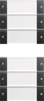 GIRA 2136005 Wippenset 6fach (3+3) BSF 