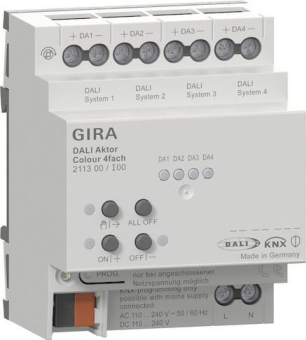 GIRA 211300 DALI Aktor Colour 4f KNX REG 