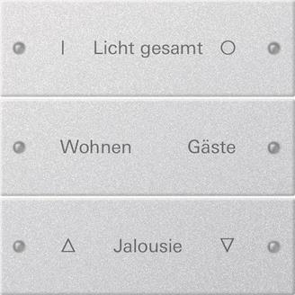 GIRA 220326 Wippenset 3fach beschreibbar 