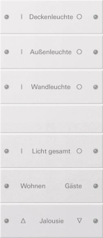 GIRA 220603 Wippenset 6fach (3+3) 