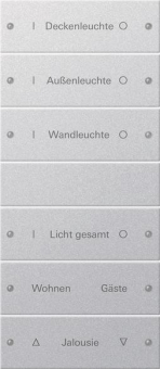 GIRA 220626 Wippenset 6fach (3+3) 