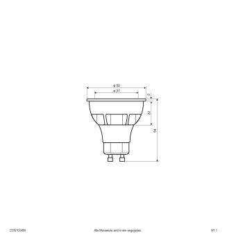 EVN GU10 3,5W 4000K 100240V   C23510340N 