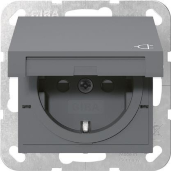 GIRA 475428 SCHUKO-Steckdose KD+Shutter 