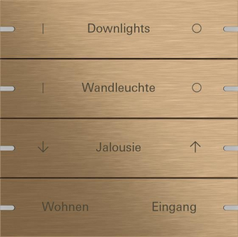 GIRA 503438 Wippenset 4fach indiv. 