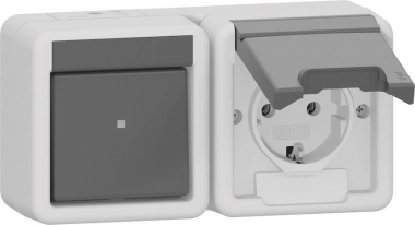 GIRA 417730 Kombi Aus-Wechsel/SCHUKO- 