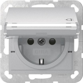 GIRA 455726 SCHUKO-Steckdose Klappdeckel 
