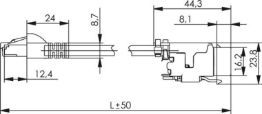 TG AMJ Cat.6A CP-Link 10,0m  L00005A0102 