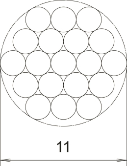OBO S-11-CU SN Kupferseil 19x2,1mm Cu Sn 