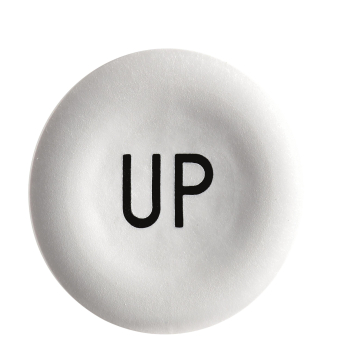 Schneider Tastenschild rund flach ZBA343 