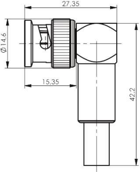 TG BNC WINKELSTECKER RG 59   J01002A1377 
