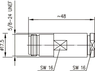 TG N-KABELBUCHSE 50 OHM TA   J01021H1076 